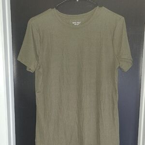 Nine West Woman's Olove Green Short Sleeve Tee